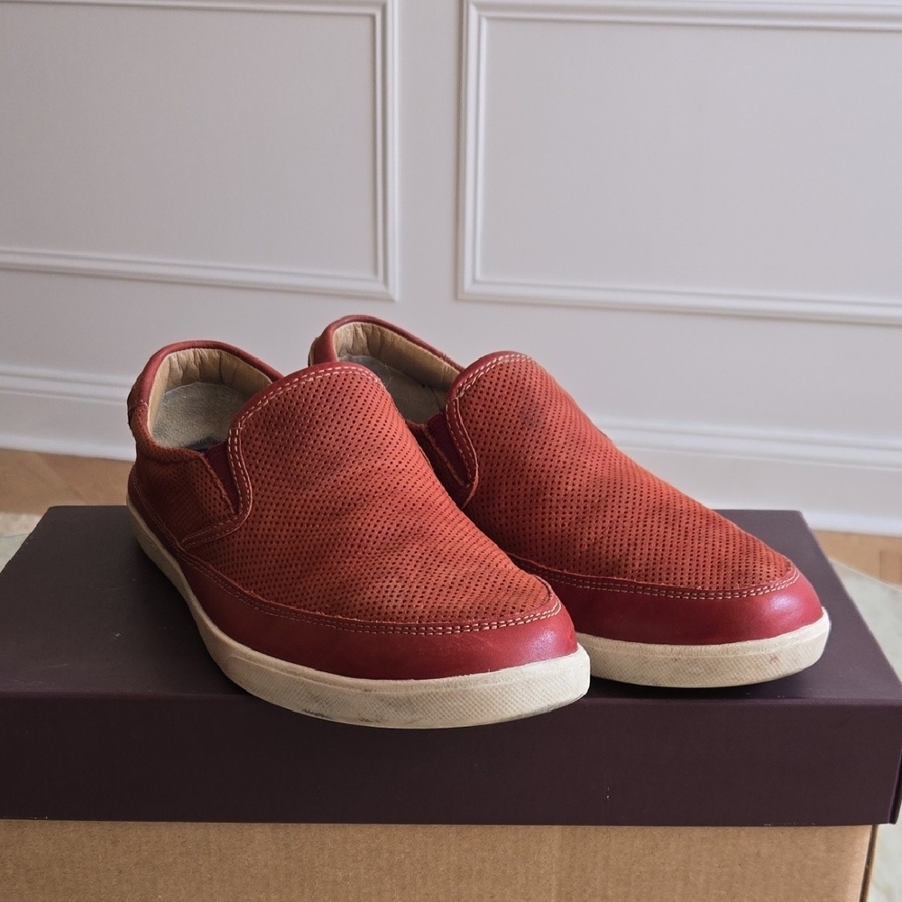 Johnston & Murphy Men's Red Slip-On Shoes